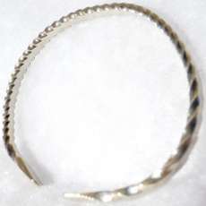 Sterling Silver Adjustable Twisted Bracelet