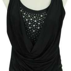 Studded Top - Black (Small)