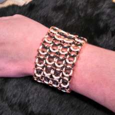 Black and White 'O' Ring bracelet