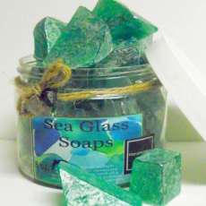 Sea Glass Glycerin Soaps, 8 Oz, Antigua Waters Fragrance