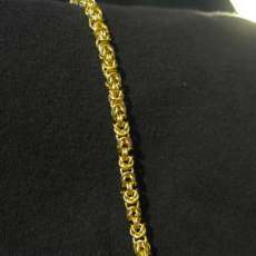 Gold color byzantine bracelet