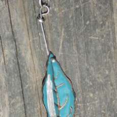 Mint green and translucent green bead 32 inch lariat