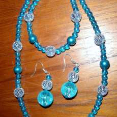 Blue and Silver Bead Fun Set