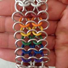 Chainmaille stretchy bracelet