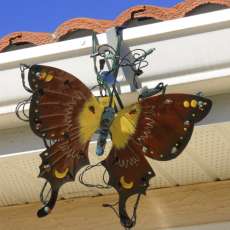 Starving Artist Illuminated Metal Butterfly