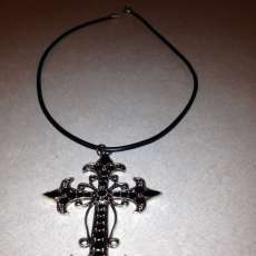 Black and Silver Cross