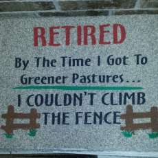 Accent Door Mat with funny saying
