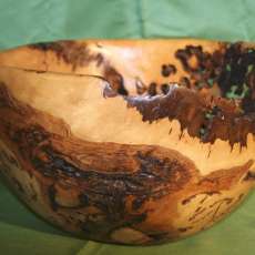 Oak burl bowl