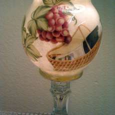 Wine basket Candle Holder
