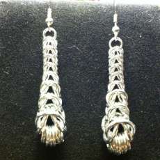 Silver Ripple Earrings