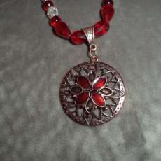 Red, Green and Gold Pendant