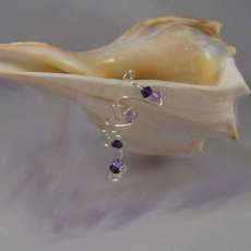 Delicate, one of a kind Ear Cuff with Swarovski crystals