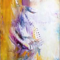 Birds of a Feather  36" x 18" Giclee on Canvas