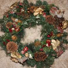 24" Pinecone Wreath