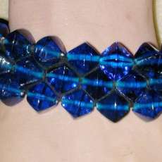 Deep Blue Cuff Style Bracelet