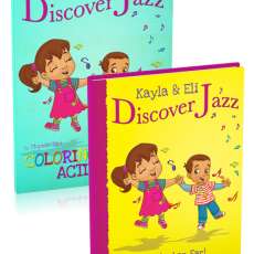 Kayla & Eli Discover Jazz Book and Coloring/Activity Book Set