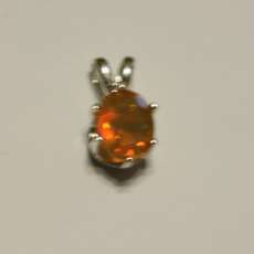 ON SALE! Red Welo Faceted Opal Pendant
