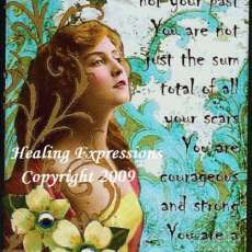 SURVIVOR Healing Art Greeting Card or ACEO Art Trading Card