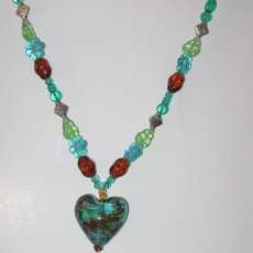 Murano glass heart
