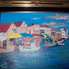 Painting : Curasao Floating Market