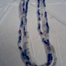 Seed Bead trio-string necklace