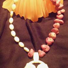 Strawberrys and Cream Necklace