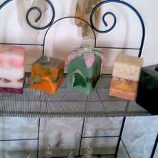 Large square candles