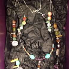 Custom Turquoise, gems, stone Necklace