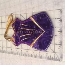 Purple & Gold zipper pouch