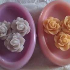 Oval Floral Soap