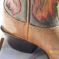 Cowboy Boot made from Mesquite Wood