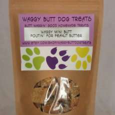 Waggy Butt Dog Treats LLC/Mini Butt Poutin' For Peanut Butter