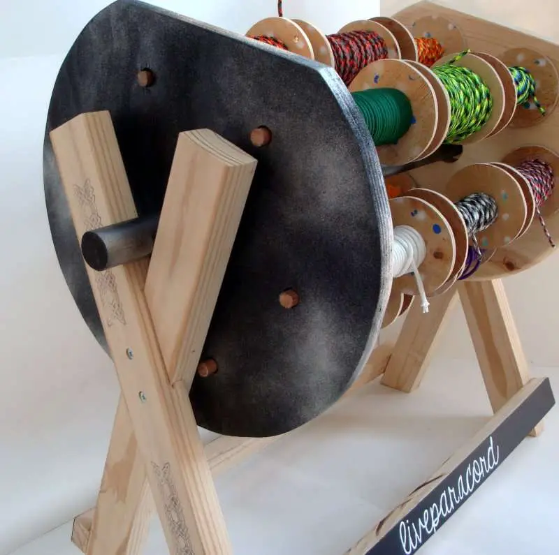 Rotating Spool Stand for paracord, ribbon or wire Liveparacord