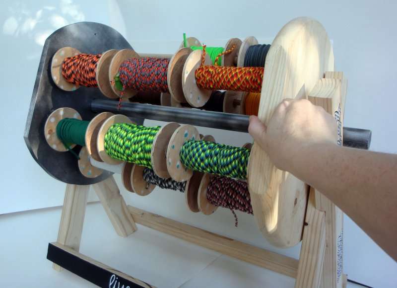 Rotating Spool Stand for paracord, ribbon or wire Liveparacord