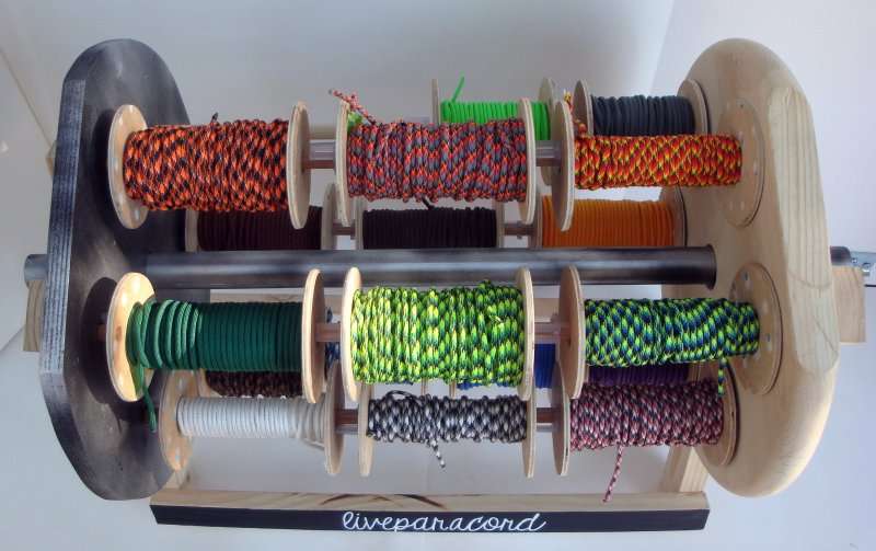 Rotating Spool Stand for paracord, ribbon or wire Liveparacord