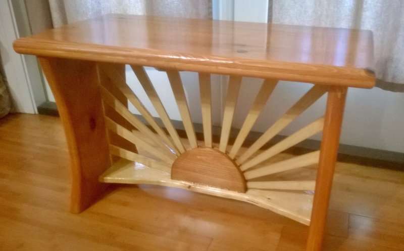 Sunburst Bench | CC Whimsical Woods, Handmade Furniture ...