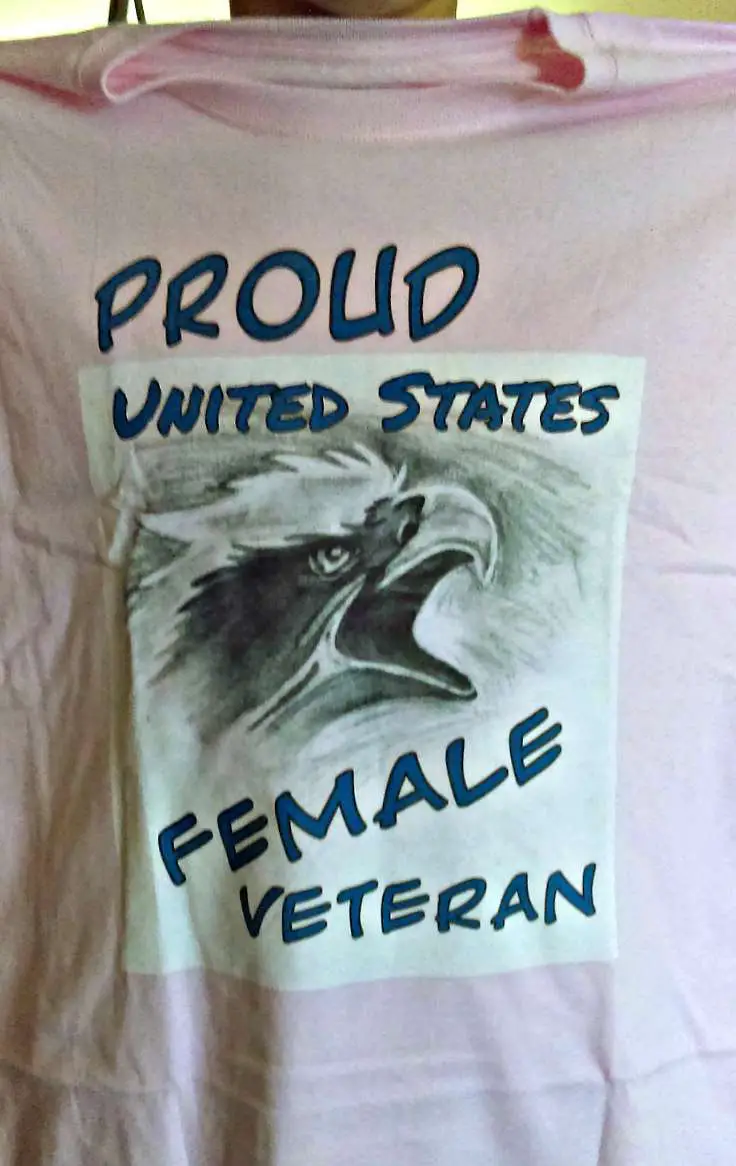 Proud Female Veteran Unisex Cotton T Shirt Sheserved Llc Commercial Retail Clothing T Shirts