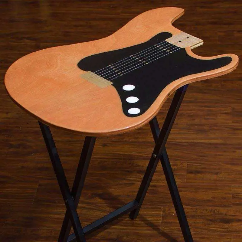 Guitar shaped TV fold up tables  Rock N Designs, Painted 