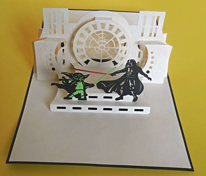 Handmade Pop Up 3D Star Wars II Greeting Card | Igiftsandcards ...
